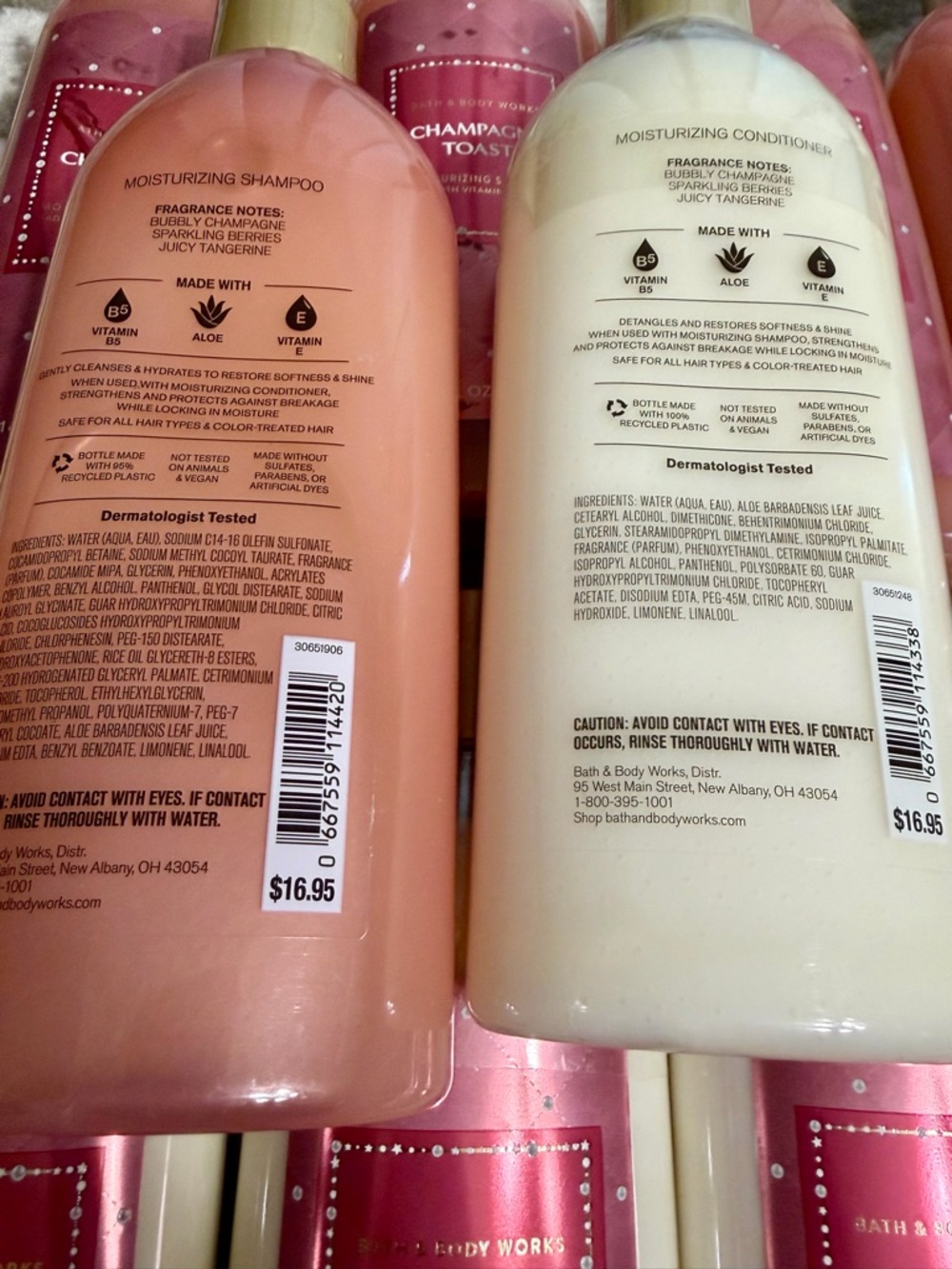 Set of 2 Champagne Toast Nourishing Shampoo & Conditioner Set - Pink - Picture 4 of 4